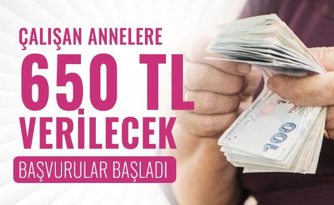 Çalışan anneye 100 Euro destek