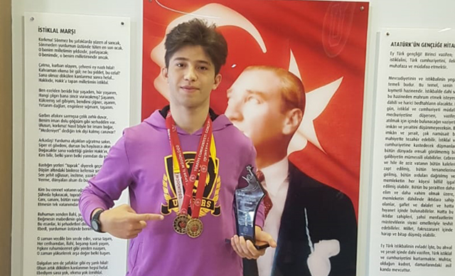 Uğurlu öğrenciden atletizmde Türkiye birinciliği