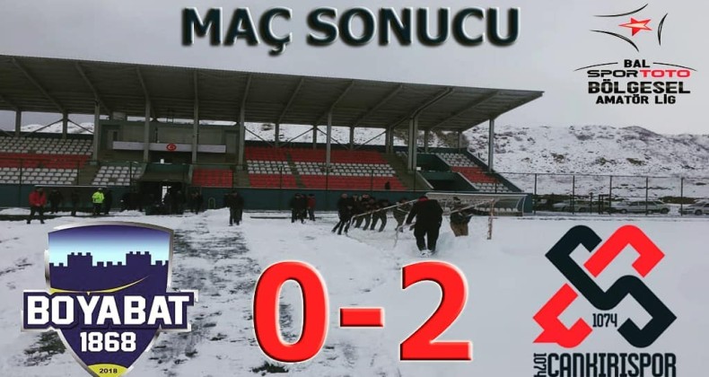 Boyabat 1868 Spor:0-1074 Çankırı Spor:2