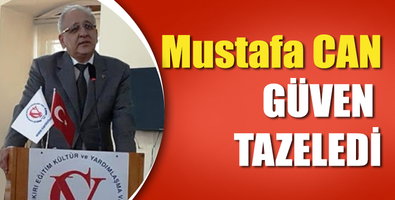 Vakıf Başkanı Mustafa CAN güven tazeledi