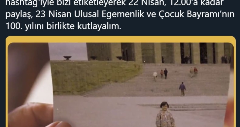 Hava yolu şirketinden 23 Nisan çağrısı