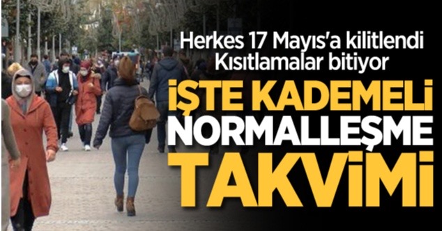 Kademeli normalleşme takvimi açıklandı