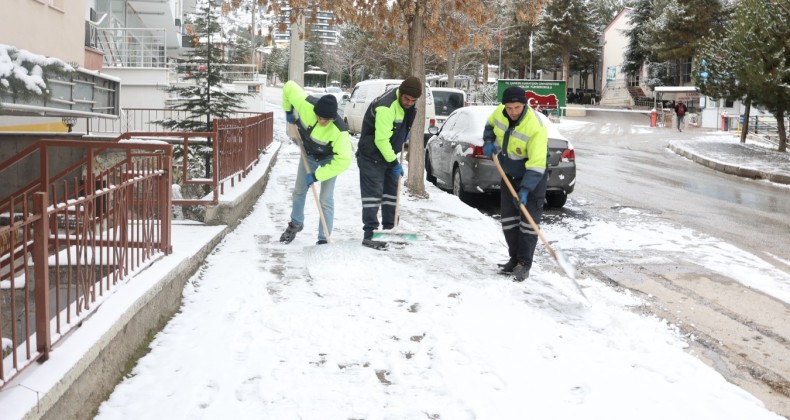 Çankırı’da Karla Mücadele Başladı