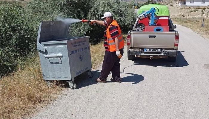 Çankırı’da haşerelere karşı mücadele