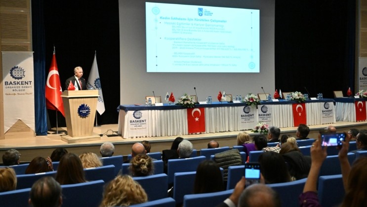 Mansur Yavaş ‘Sanayi’de Neet Kadınlar Projesi’nin açılış toplantısına katıldı