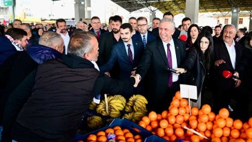 Pazarcı esnafından Mansur Yavaş’a tam destek: Yanınızdayız