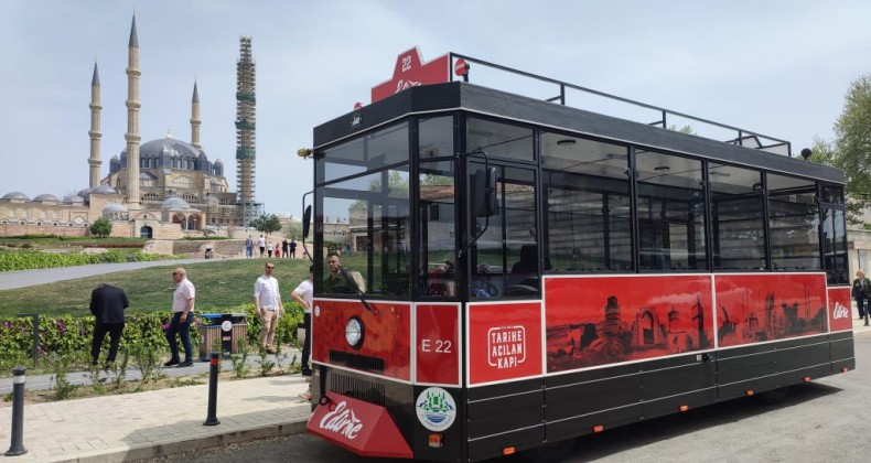 Edirne’de turistik gezi treni hizmete başladı