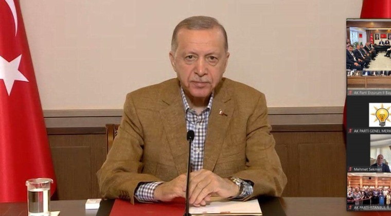 ERDOĞAN, AK Parti Çankırı İl Başkanlığı bayramlaşma programına canlı bağlantıyla katıldı