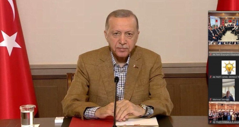 ERDOĞAN, AK Parti Çankırı İl Başkanlığı bayramlaşma programına canlı bağlantıyla katıldı