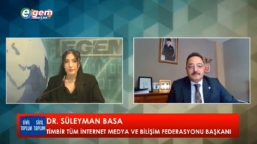 TİMBİR Genel Başkanı Dr. Basa, Egem TV’ye konuk oldu