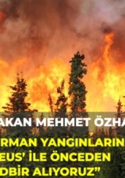 Orman Yangınları Erken Uyarı Sistemi devrede