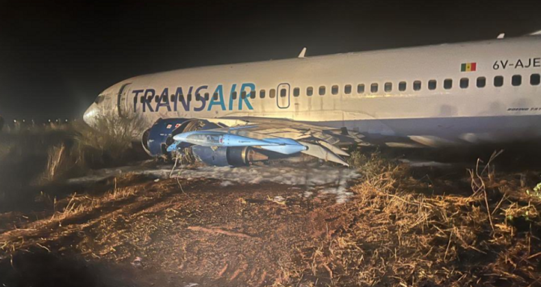 Senegal’de yolcu uçağı pistten çıktı