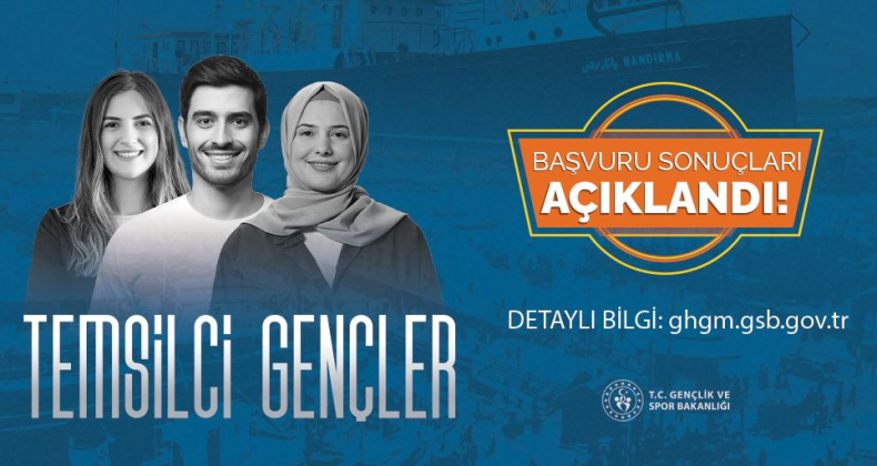 2024 Yılı Temsilci Genç başvuru sonuçları açıklandı