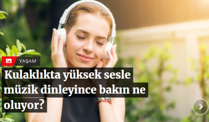 Kulaklıkta yüksek sesle müzik dinleyince bakın ne oluyor?