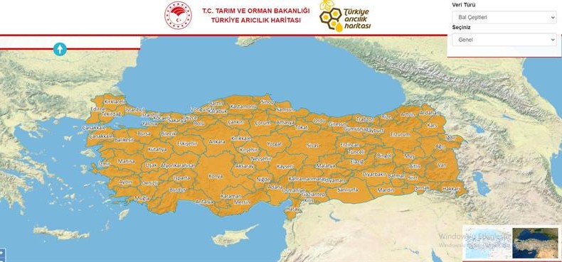 Türkiye Arıcılık Haritası Yayınlandı