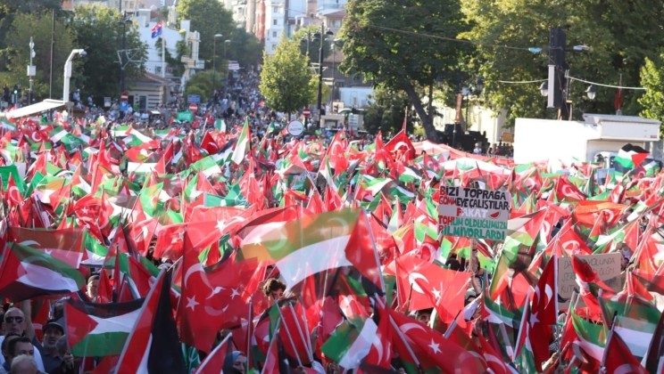 Ayasofya’da Büyük Gazze Mitingi