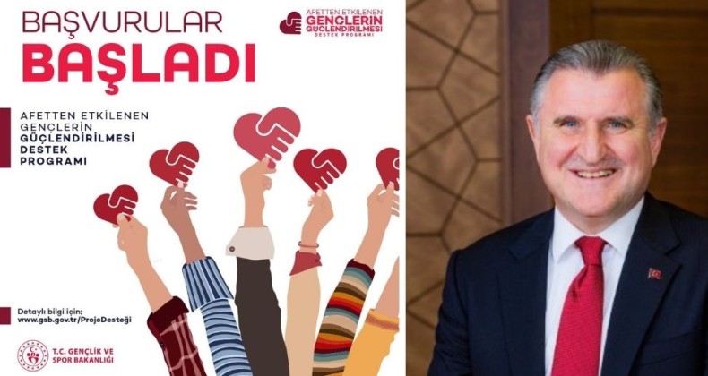 Bakan Bak açıkladı; Afetten etkilenen gençlere destek