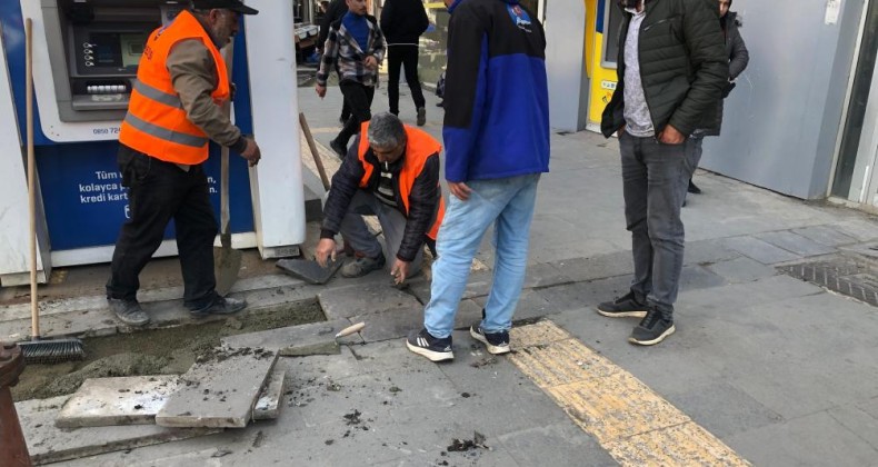 Kars’ta bozulan kaldırımlar belediye ekiplerince onarıldı – Birlik Haber Ajansı