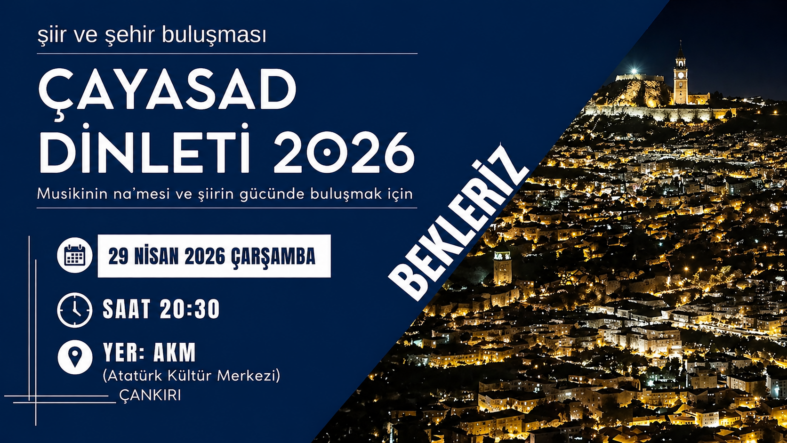 ÇAYASAD’dan Geleneksel Şiir Şöleni